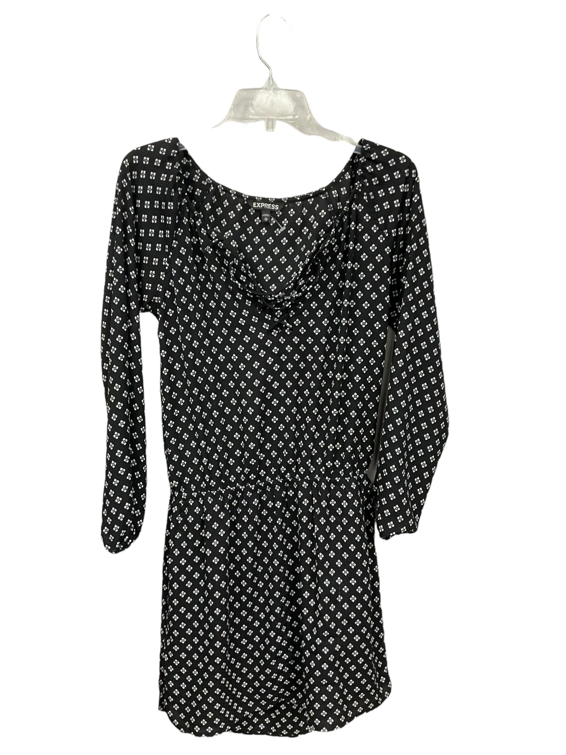 Dress Casual Midi By Express In Black & White, Size: Xs All-Purpose Wear