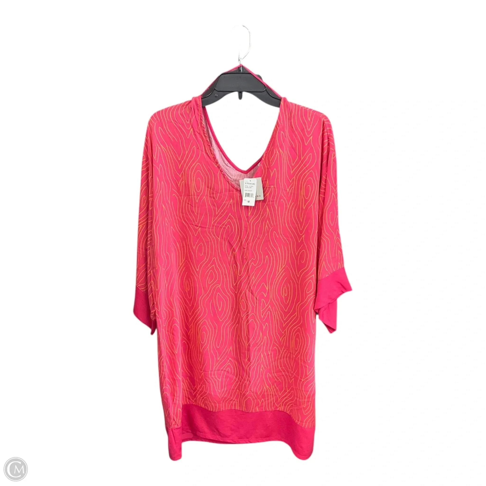 Peach Tone Romantic Style Dress Casual Midi By Natori In Pink, Size: M