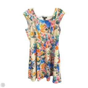 Event Favorite Must Have Dress Casual Midi By Robbie Bee In Floral Print, Size: Xl