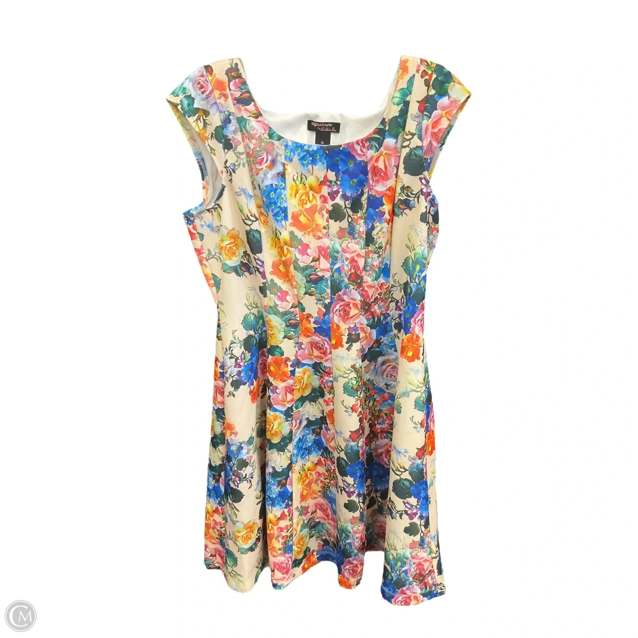 Event Favorite Must Have Dress Casual Midi By Robbie Bee In Floral Print, Size: Xl