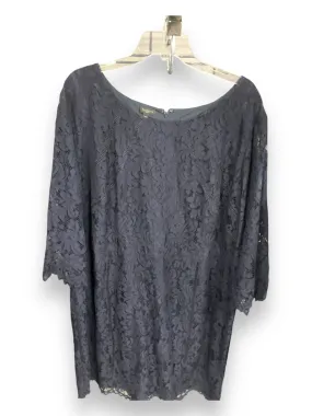 Dress Casual Midi By Talbots In Blue, Size: 24 Texture Feel Vibrant Hue