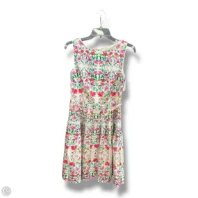 Soft Fit Wear Flowing Texture Dress Casual Midi By Talbots In Floral Print, Size: 4p