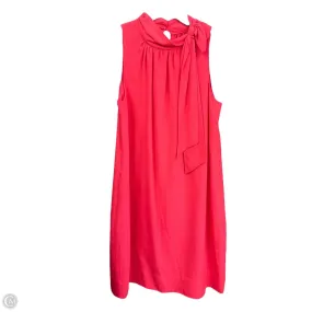 Minimal Touch Subtle Lines Dress Casual Short By Ann Taylor In Coral, Size: Sp