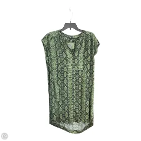 High Neck Dress Casual Short By Anthropologie In Snakeskin Print, Size: Xs