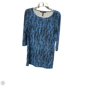 Dress Casual Short By Bcbgmaxazria In Blue, Size: M Trendy Fit Look
