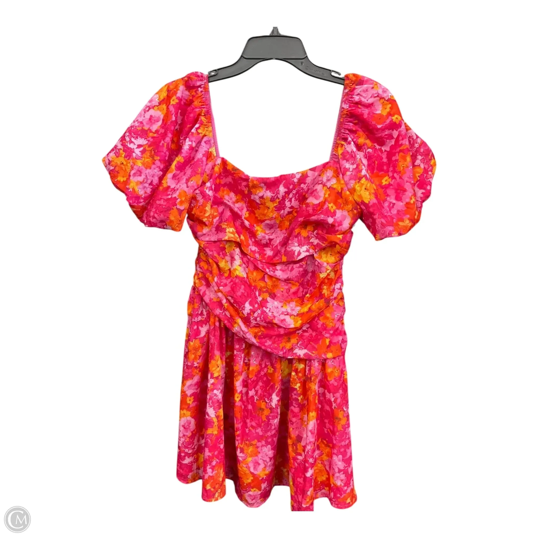 Dress Casual Short By Cmb In Floral Print, Size: S Date Vibe