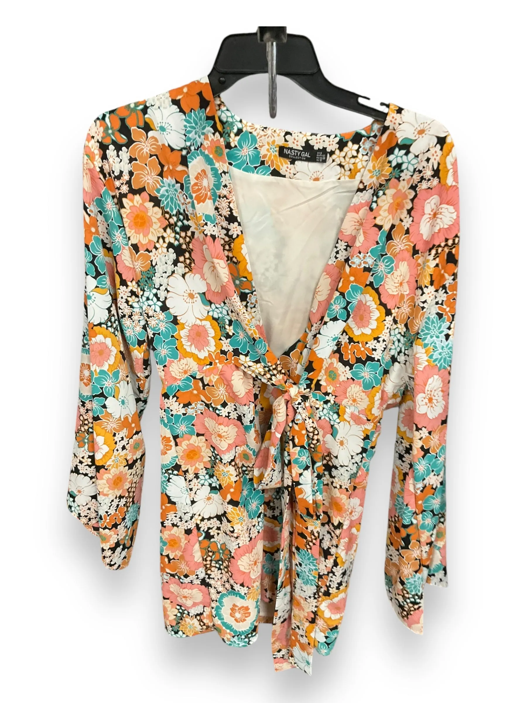 Garden-Party Back Glow Dress Casual Short By Nasty Gal In Floral Print, Size: M
