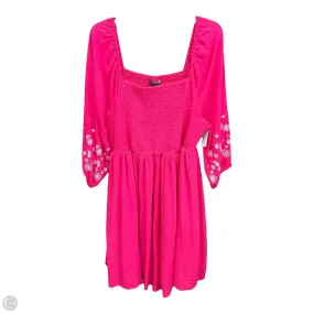 Breeze Grace Breathable Layering Dress Casual Short By Torrid In Pink, Size: 2x