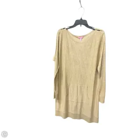 Night Charm DurableStitching Dress Designer By Lilly Pulitzer In Tan, Size: L
