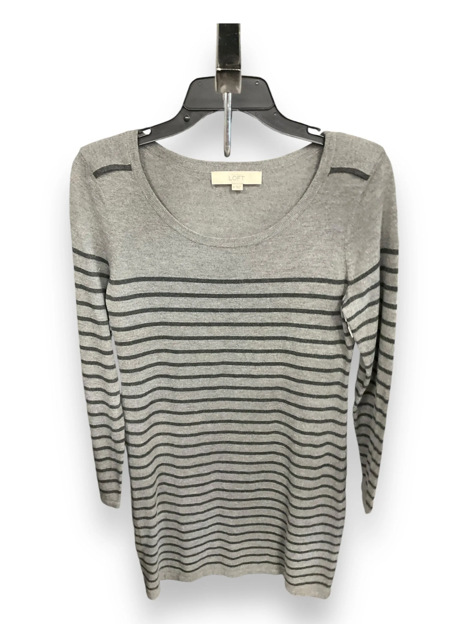 Dress Sweater By Loft In Striped Pattern, Size: M Flexible Mood Euro Ease