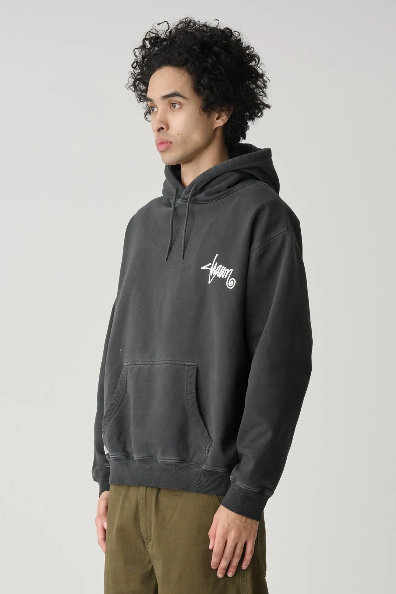 This Thing Dot Hood Washed Black Flexible Knit