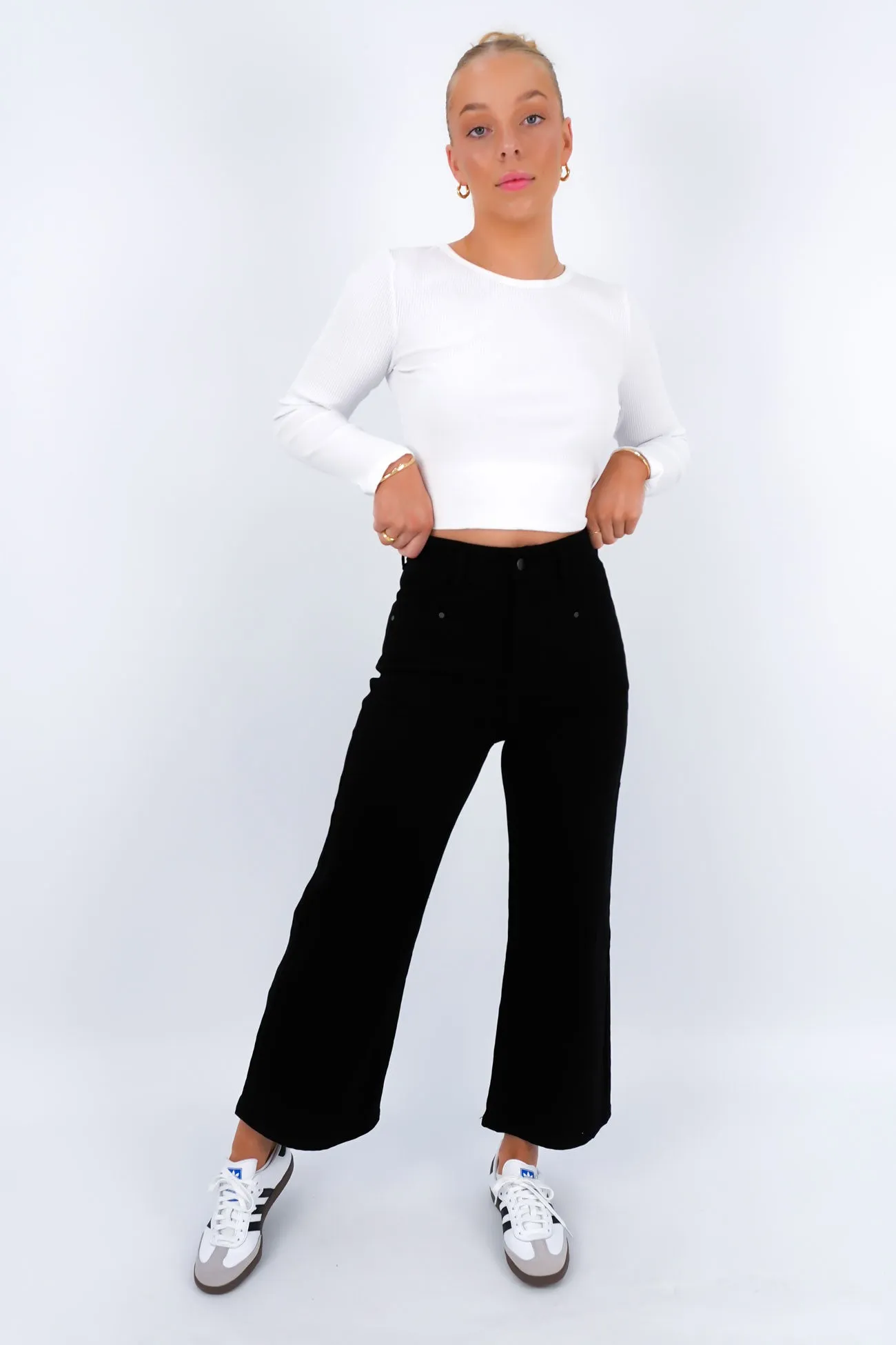 Hilary Pant Black Chic Design Wear Pull-on style