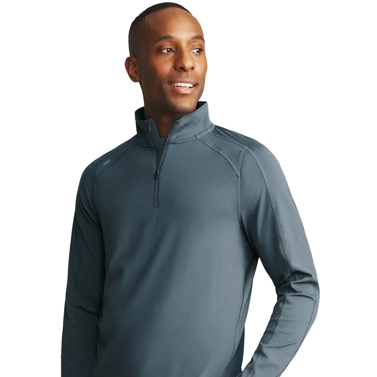 ReinforcedHem Bound Seam Finish Rise 1/4 Zip