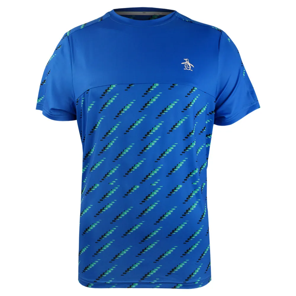 Durable Construction Penguin Men's Performance Ball Block Tee - Electric Blue Lemonade Faux Fur Handmade Craft