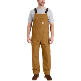 Low Bulk Classic Design Men's Relaxed Fit Duck Bib 30" Overall