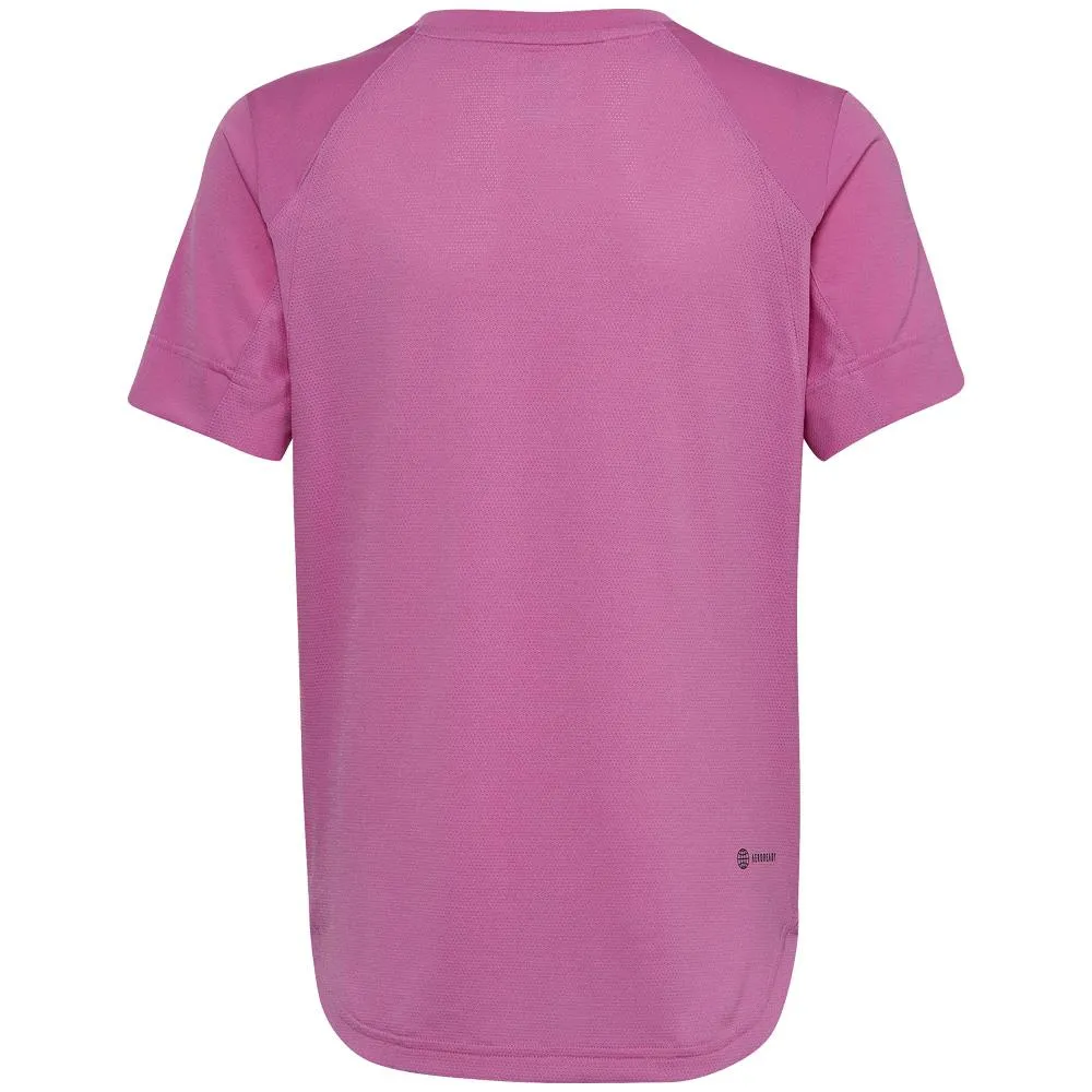adidas Boys New York Tee - Semi Pulse Lilac Athletic Fit Removable Linings
