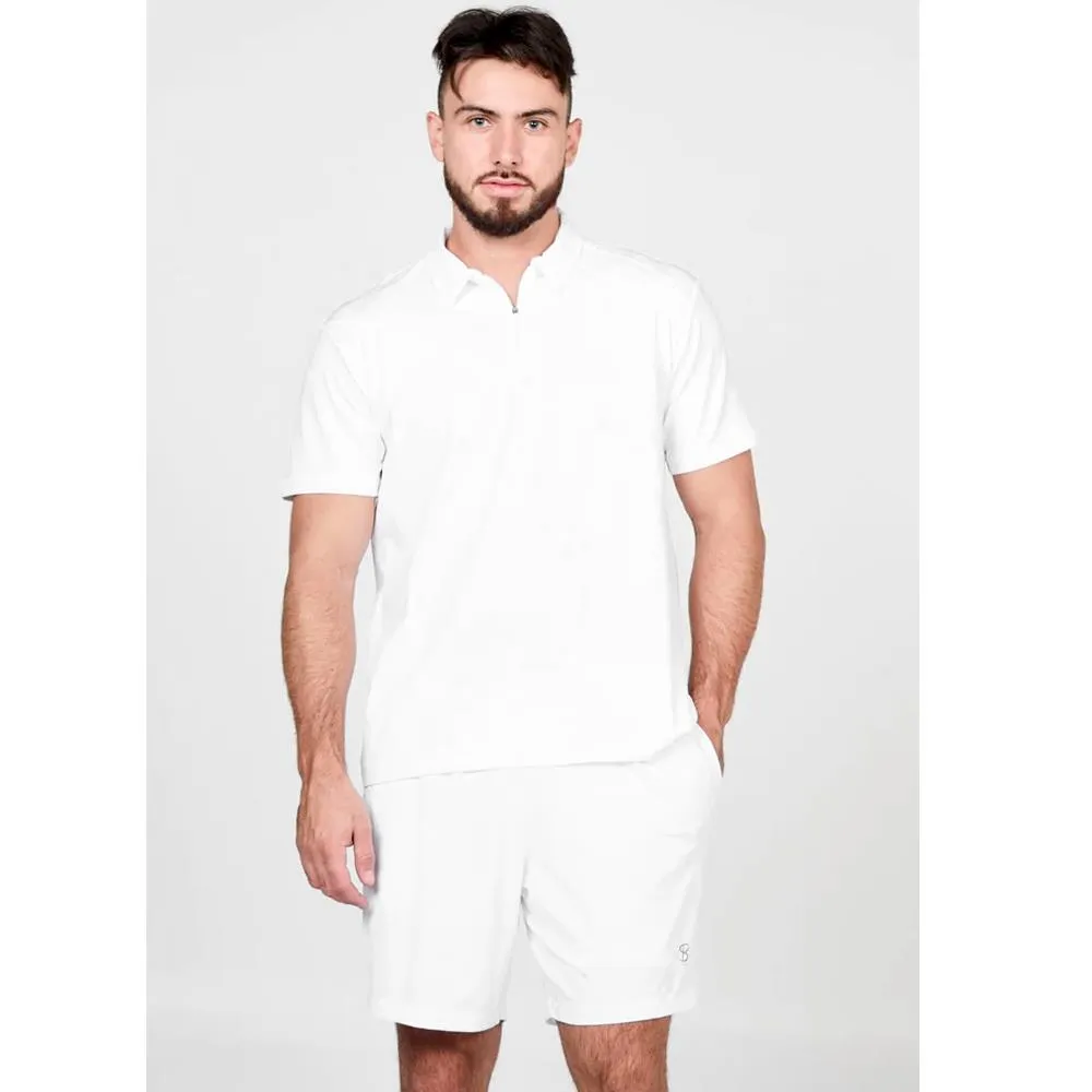 loops Durable Material SB Sport Men's Vented 9" Short - White
