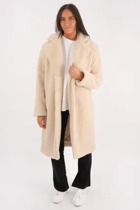Matilda Teddy Coat Natural Essential Style