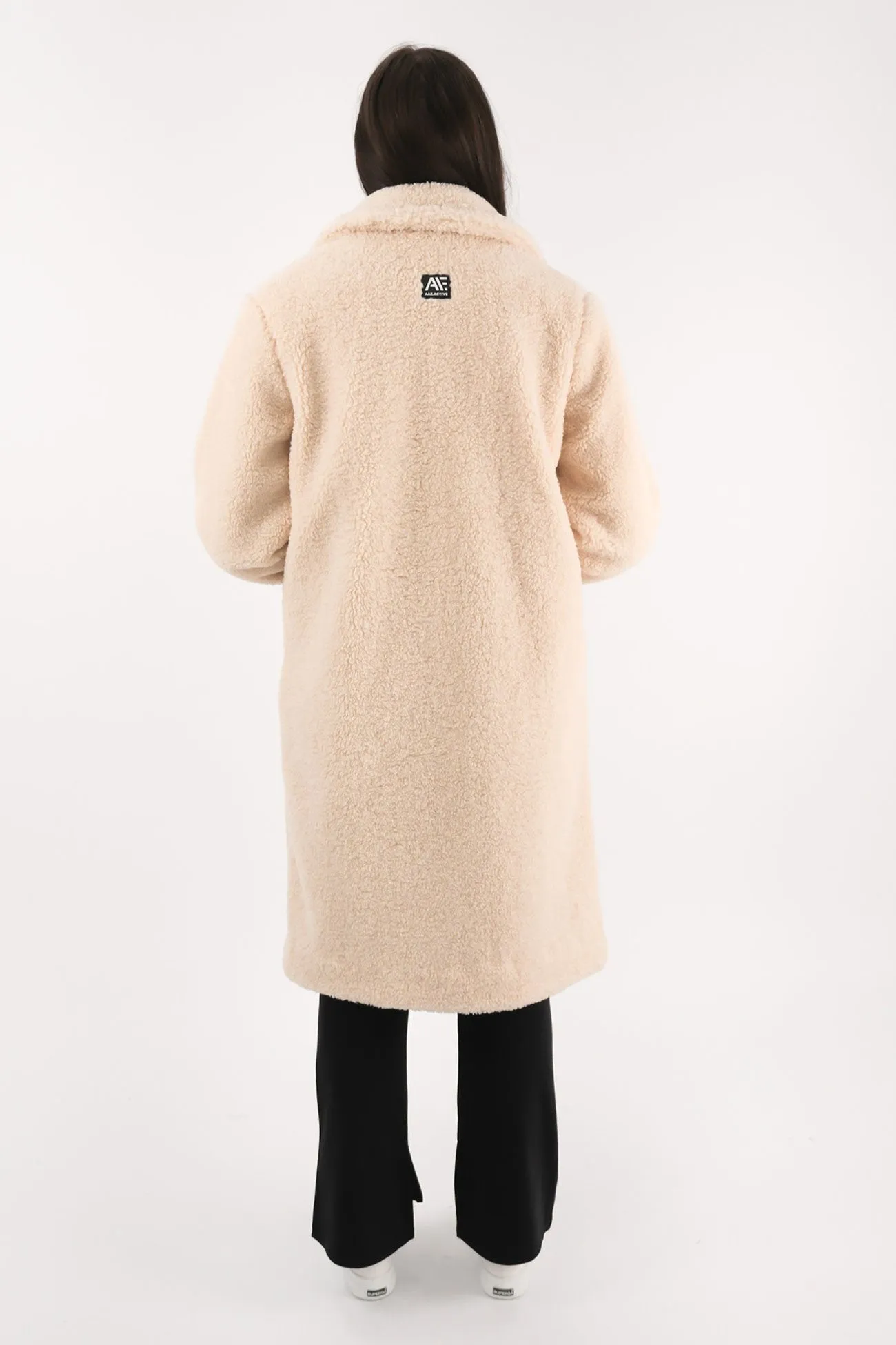 Matilda Teddy Coat Natural Contemporary Fit