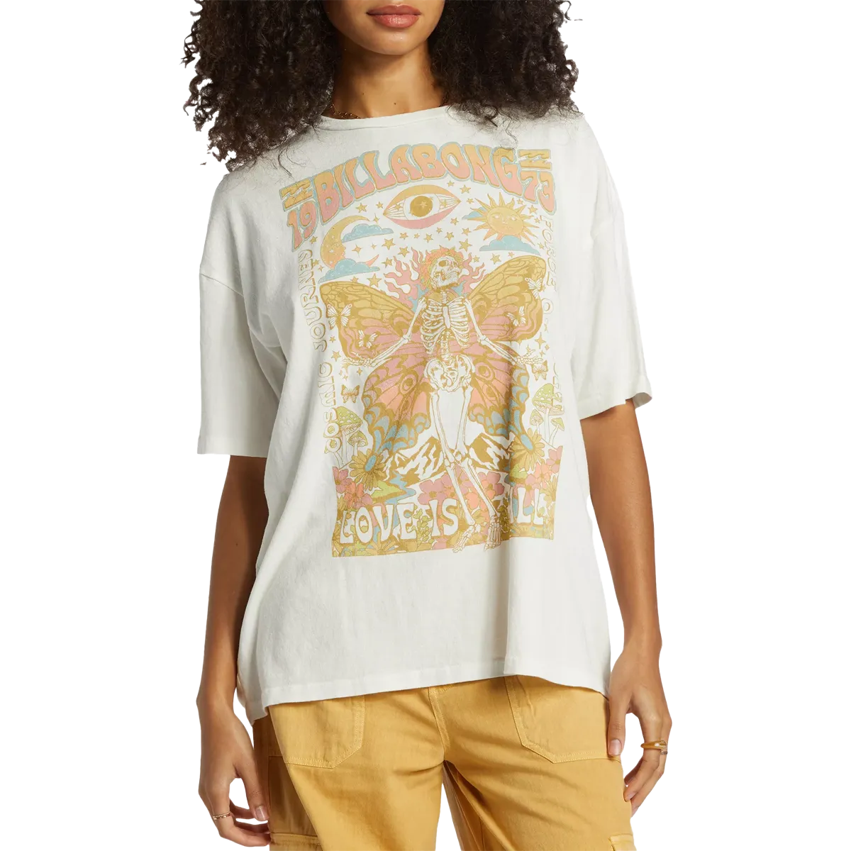 Women's Love Is All T-Shirt Garment Dyed Technique