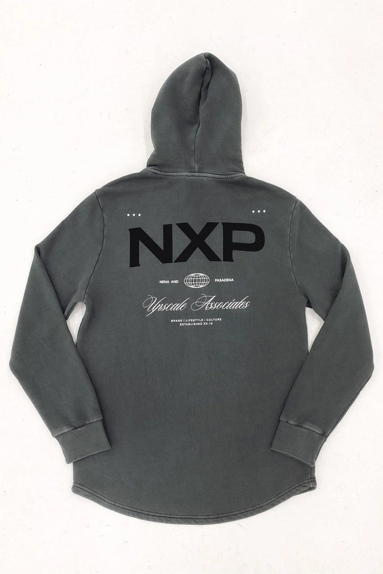 Duster Dual Curved Hoodie Pigment Charcoal Compact Layer