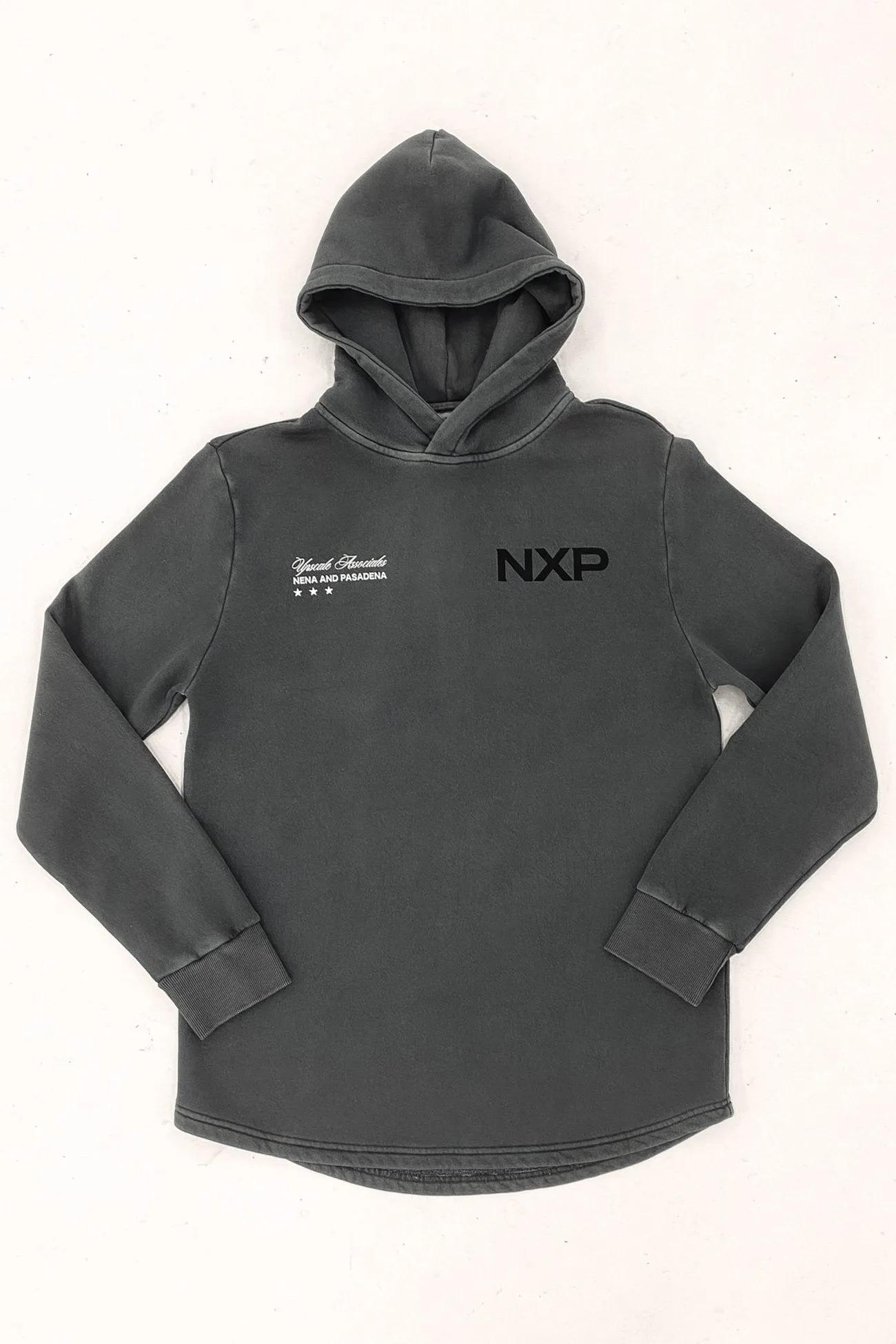 All weather Duster Dual Curved Hoodie Pigment Charcoal