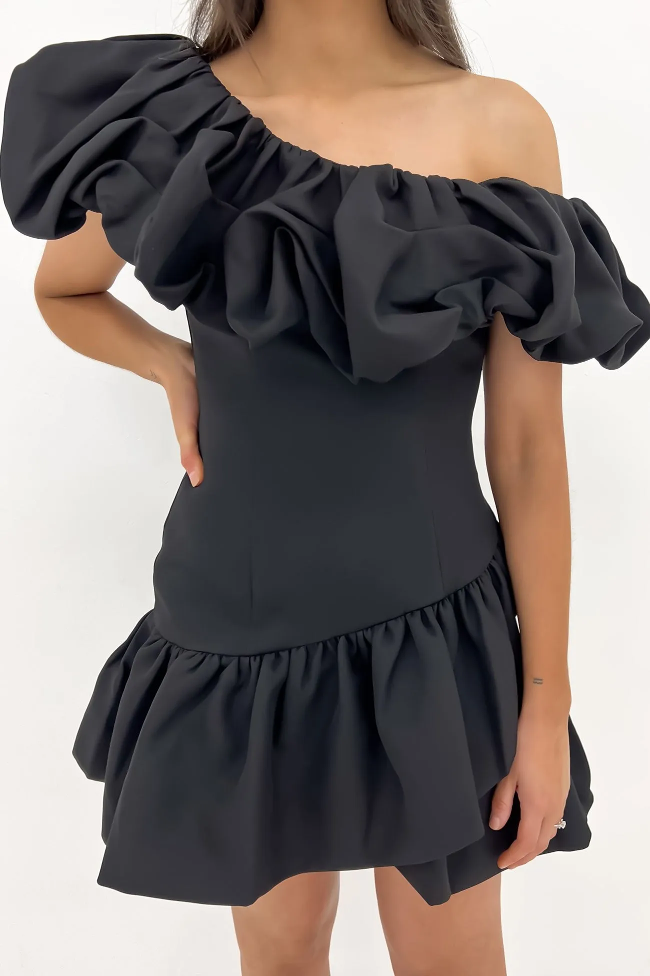 Abba Dress Black Festive Wear