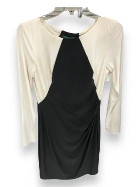 Stylish party wear Outdoor Vibe Dress Party Midi By Lauren By Ralph Lauren In Black & White, Size: 8