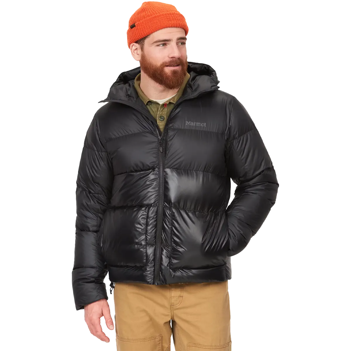 Heat Sealed Zippers Everyday Layer Style Men's Guides Down Hoody