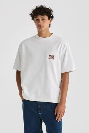 Chill Vibes Heritage Box Cutter Pocket Tee White