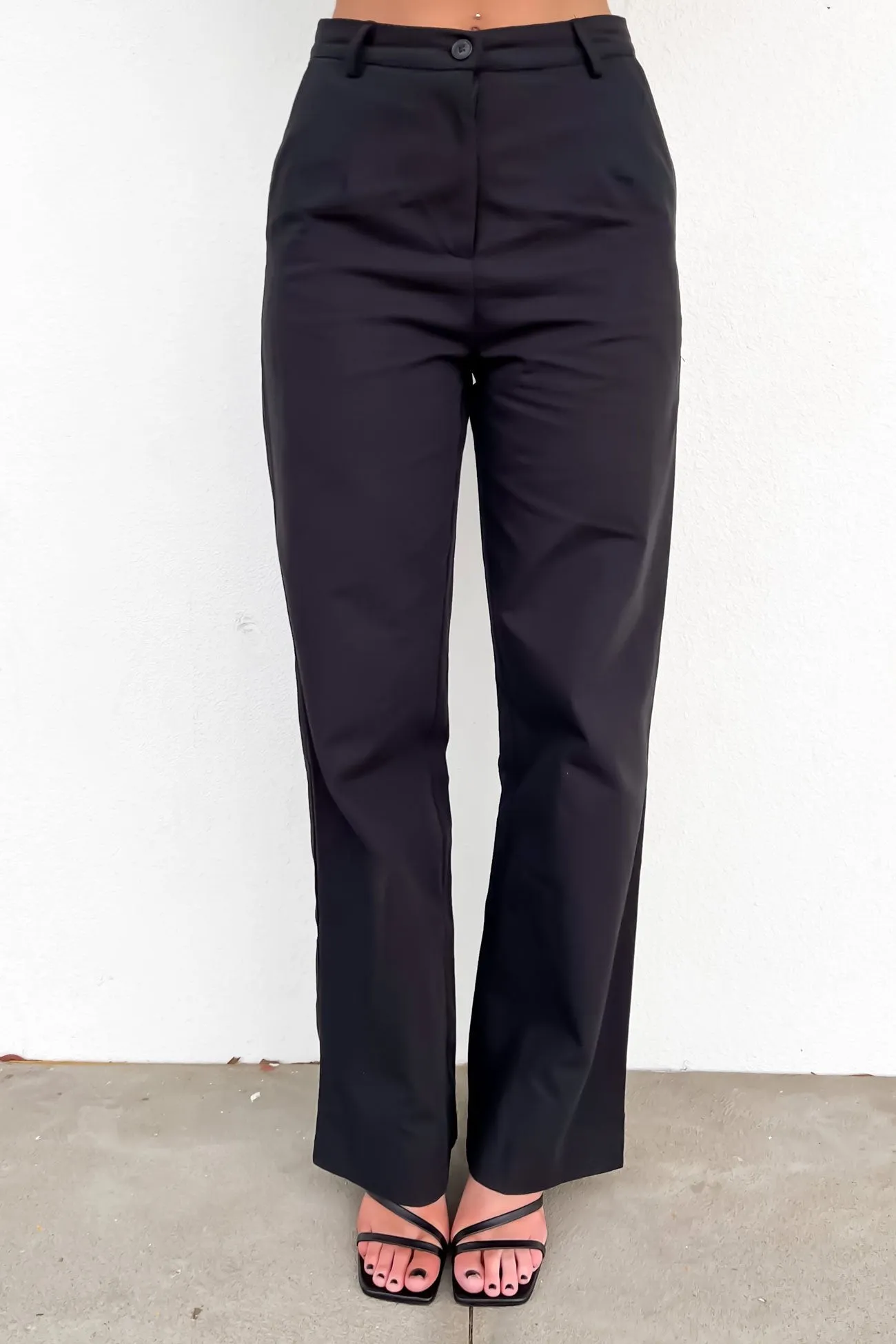 Hugh Pant Black Tear Resistant Weave Urban appeal
