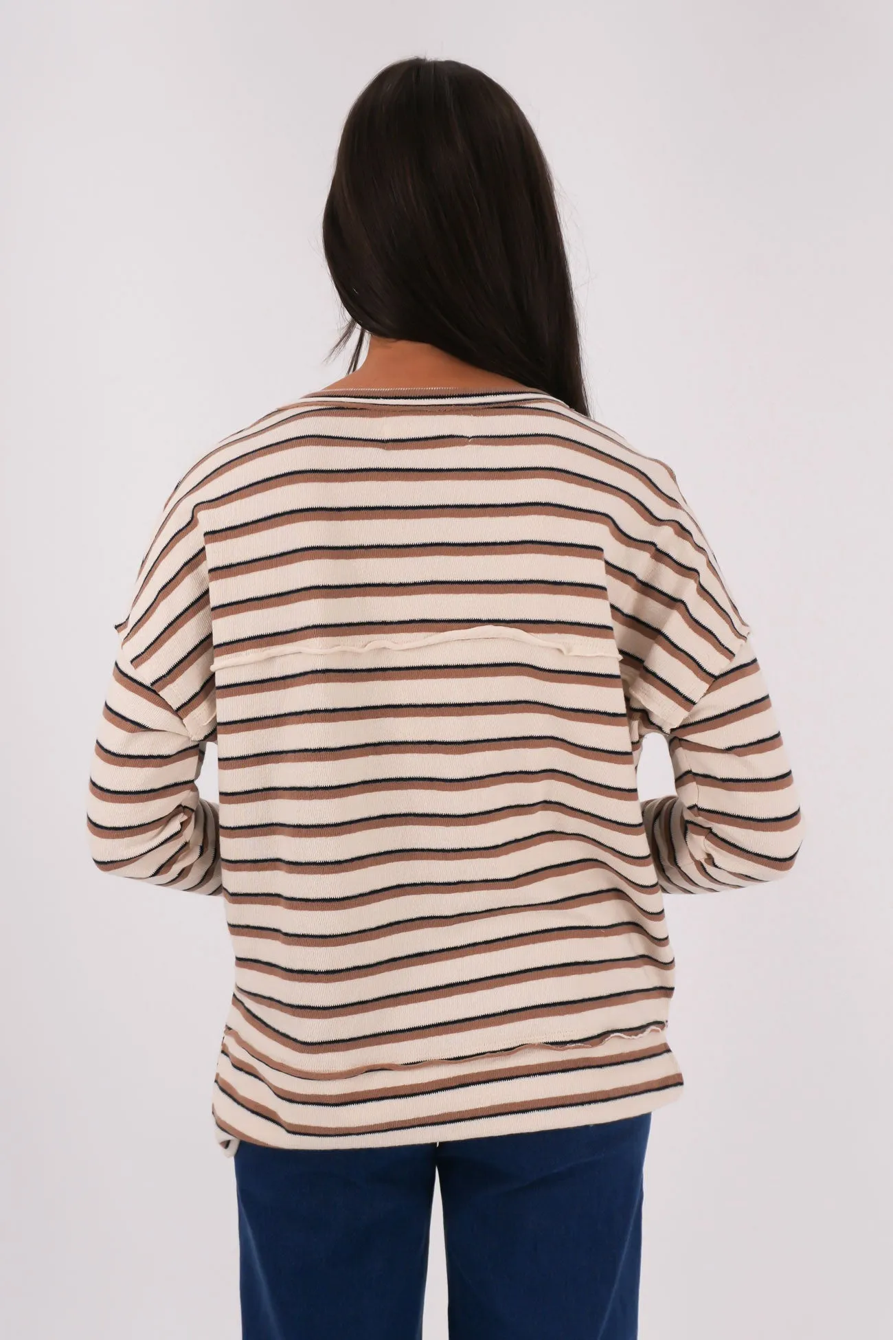 Multi Panel Design Berkley Stripe Tee Stripe