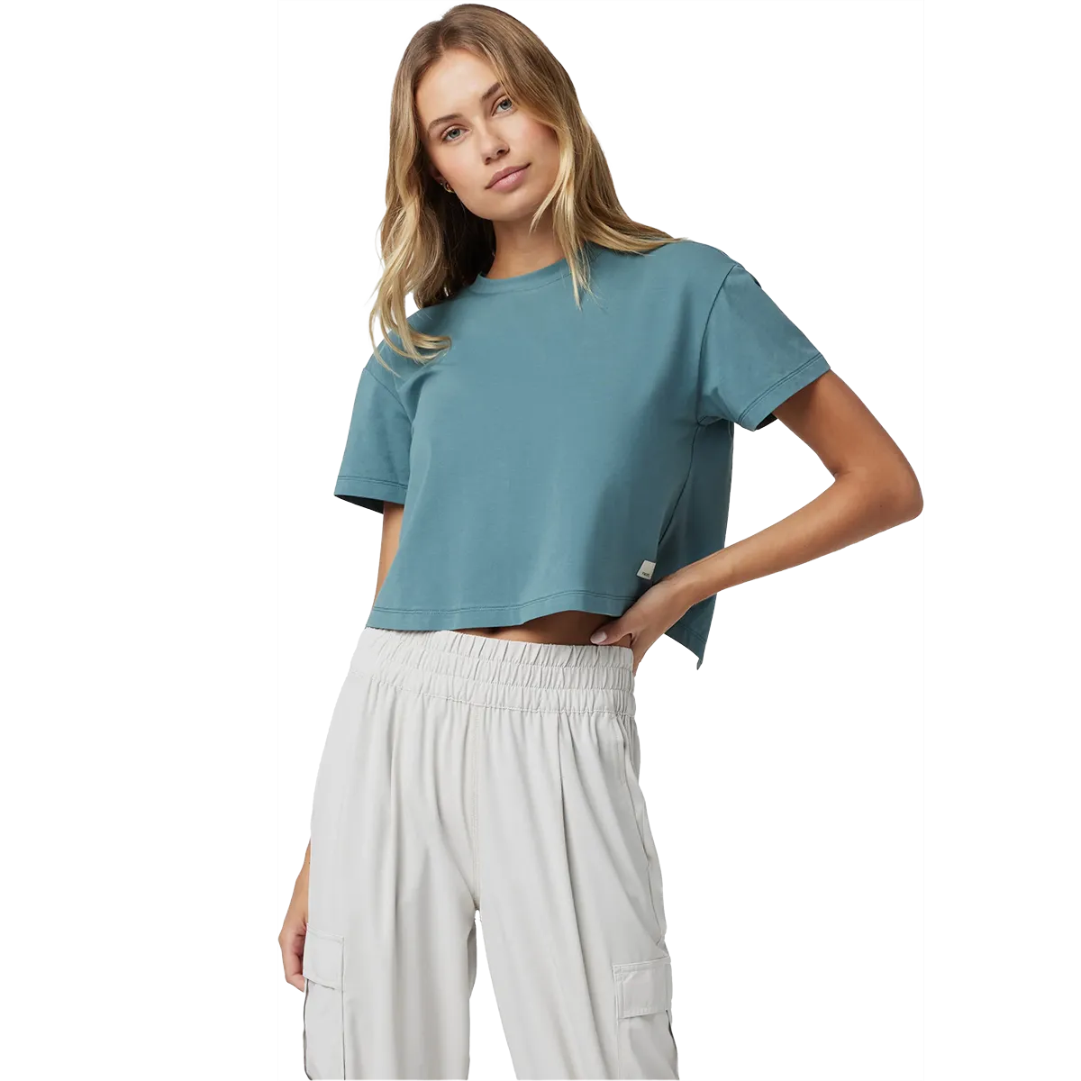 Women's Feather Cross Back Short Sleeve Fashion and Comfort
