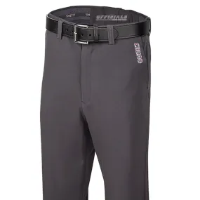 CBUAO Logo Charcoal 4-Way Stretch Flat Front Pants SmoothZipper