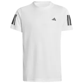 UV Protection adidas Boys Club 3 Stripe Tee - White/Black