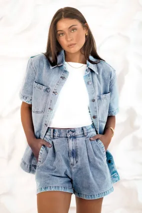 Sophisticated Look Tatum Denim Shirt Clear Water Blue