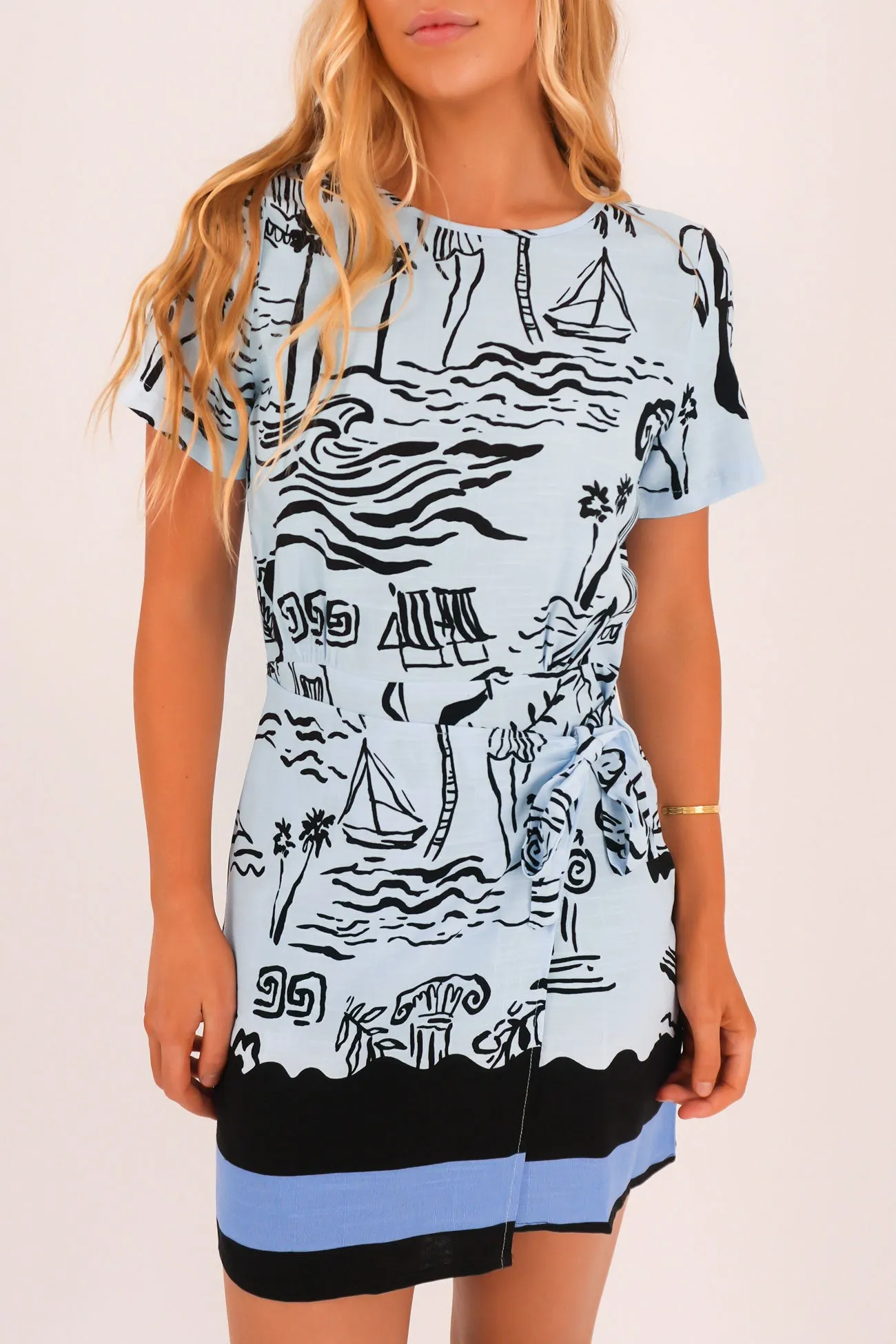Balanced Lines Office Mood Gracie Mini Dress Alexandria