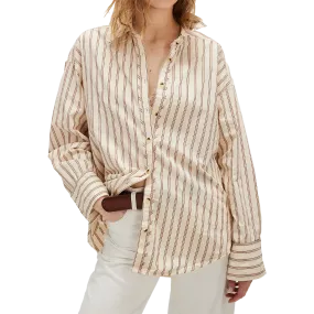 LatticeKnit Women's Striped Varsity Vibes Shirt