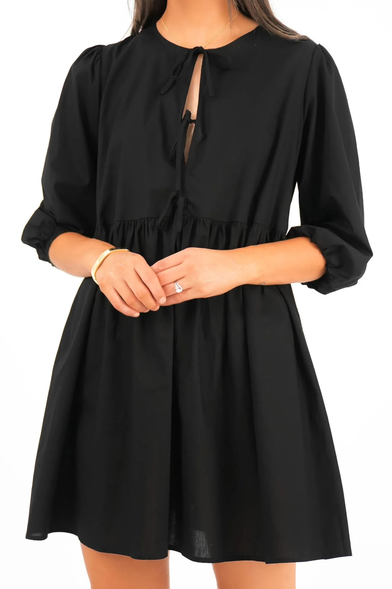 Eden Dress Black Delicate Touch Color Pop
