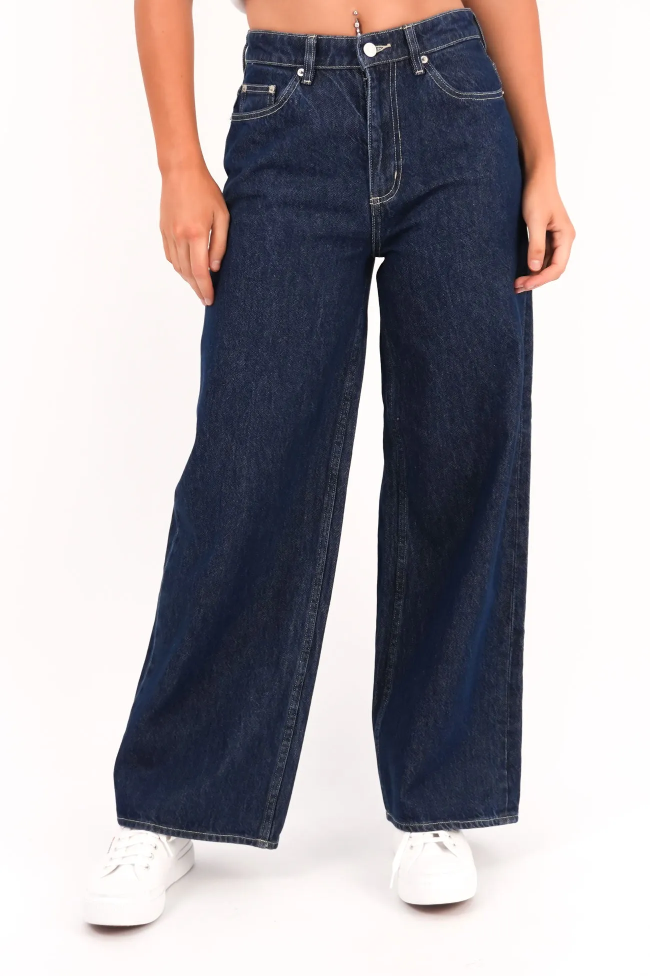 Mid Slouch Jean Indigo Exchange Petite Smart Fit