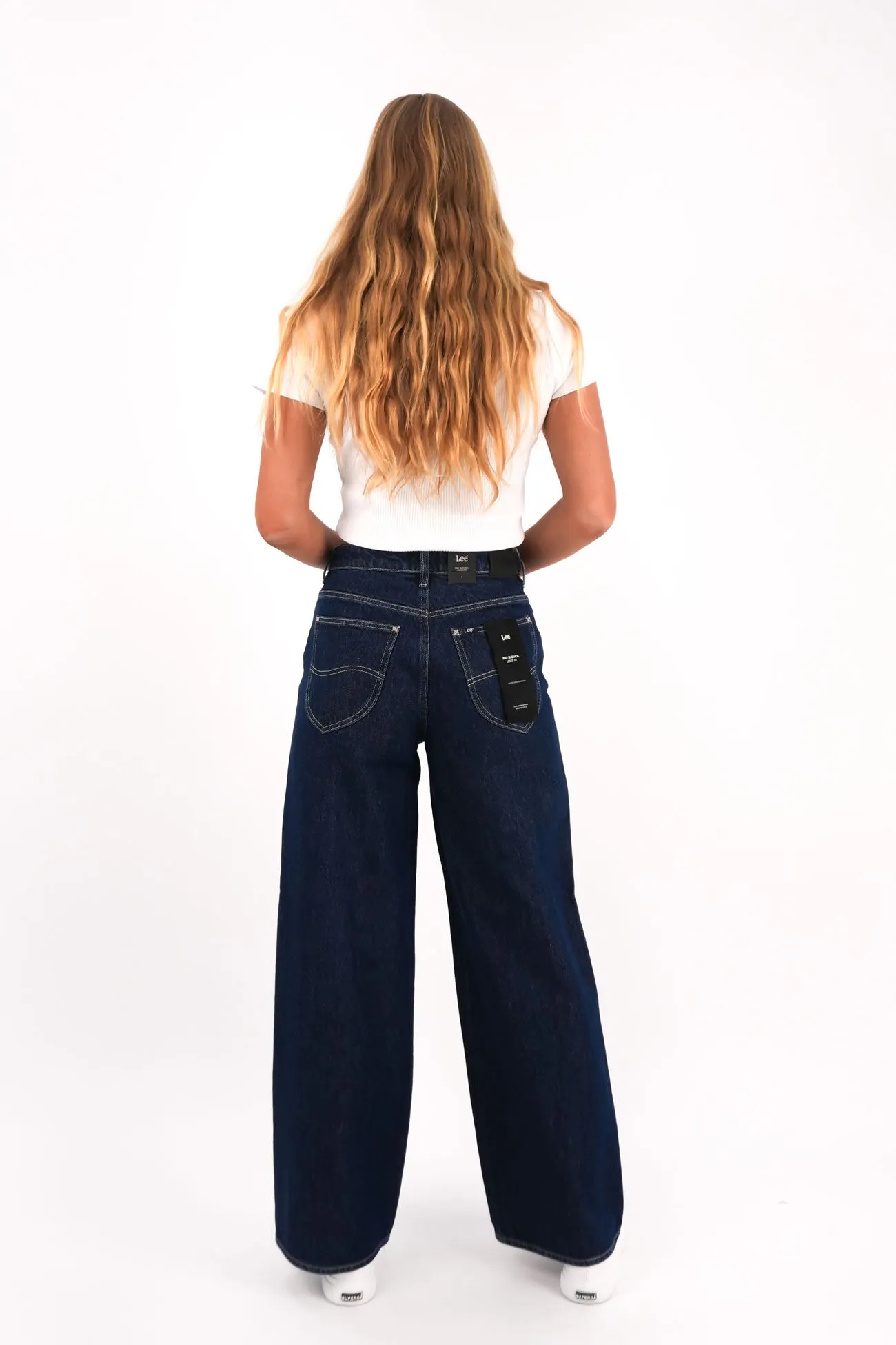 Mid Slouch Jean Indigo Exchange Petite Clean Outfit