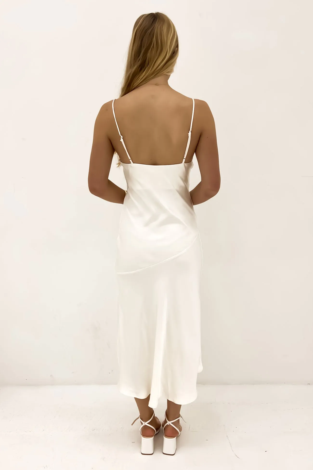 Edie Midi Dress Oyster Vintage-Inspired