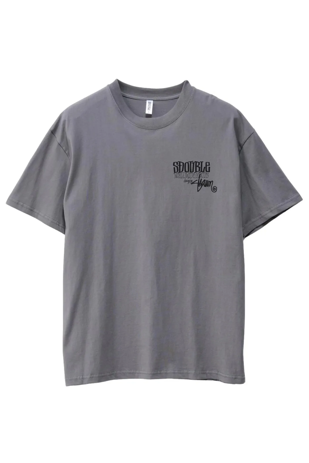 World Wide Roots Tee Steel Grey Unisex Casual Chic