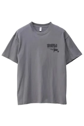 World Wide Roots Tee Steel Grey Unisex Casual Chic