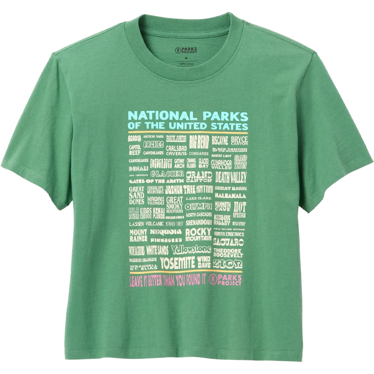 Women's National Parks Lineup Boxy Tee All Season Wear
