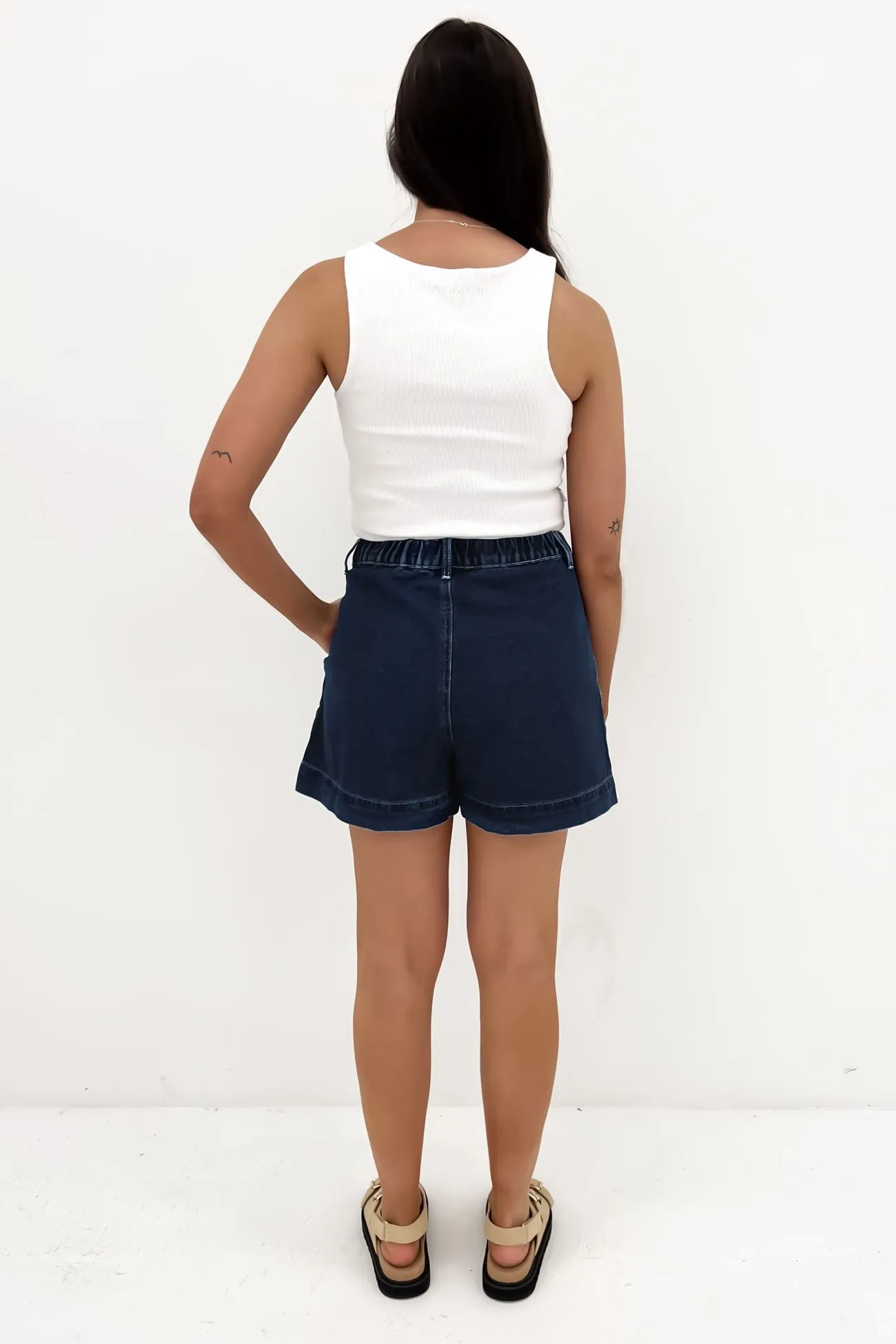 swim shorts Serina Denim Short Dark Blue