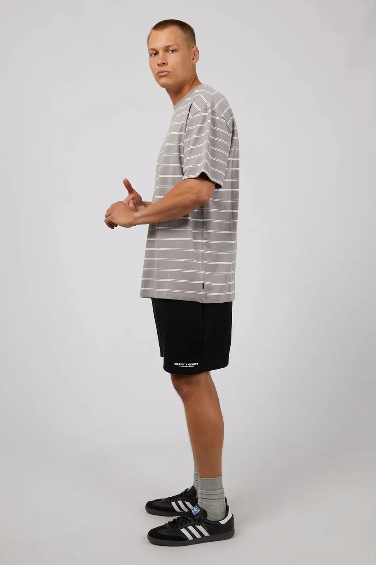 black friday Essential Theory Stripe Tee Grey