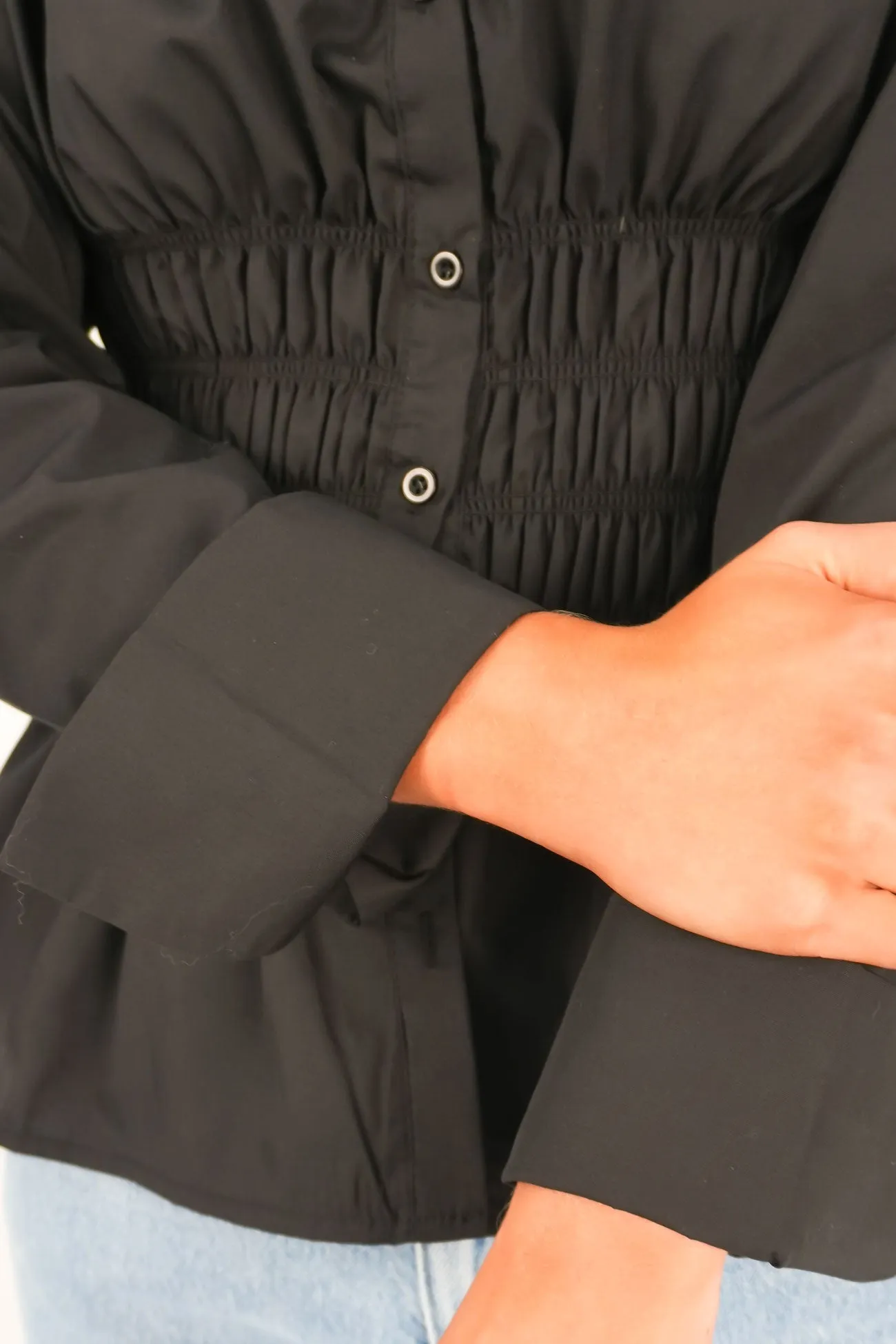 Elain Long Sleeve Shirt Black Tall Option Cool Comfort