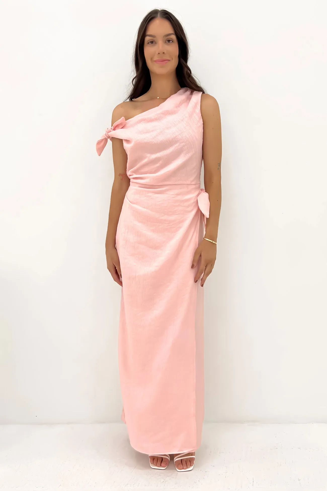 Underwire-Support Japan Line Elana Maxi Dress Pink