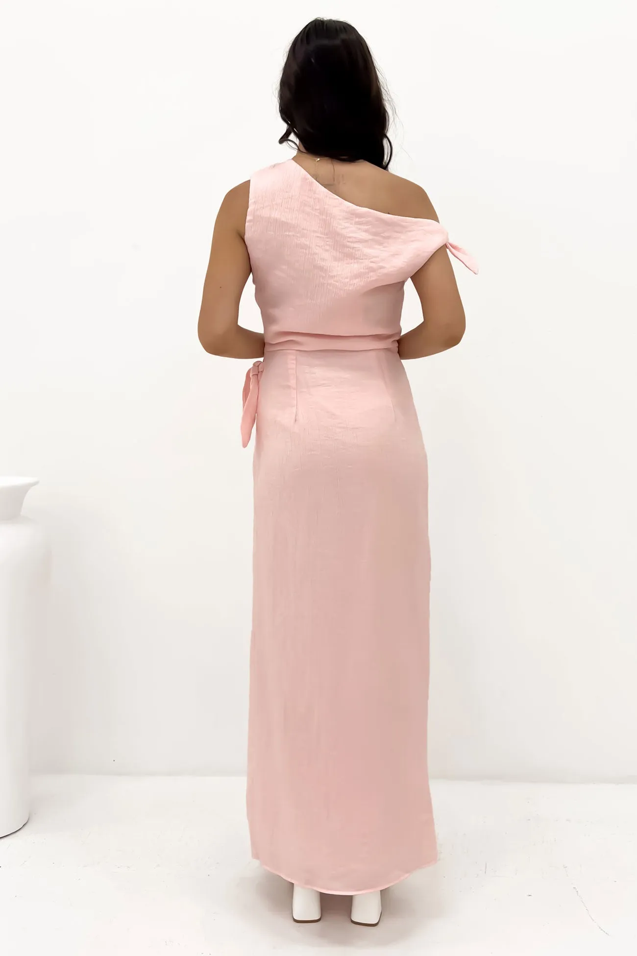 Elana Maxi Dress Pink Sharp Mood Sage Glow